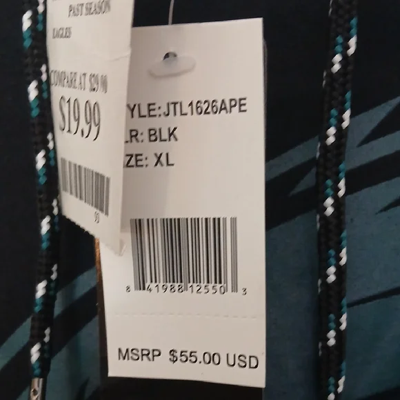 NFL Team Women's Gray and Black Hoodie - Picture 3 of 7